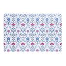 Lugar Americano Arabesco Floral 43,5cm x 28,5cm Azul Polipro Lugar Americano Arabesco Floral 43,5cm x 28,5cm Azul Polipro