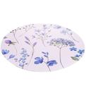 Lugar Americano Avulso 38cm Redondo Primavera Azul Plástico Lyor