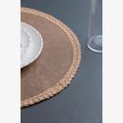 Lugar Americano com Borda de Juta Wolff 38cm Marrom PVC