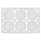 Lugar Americano de PVC 30x44,5 Mandala Branco - Jolitex