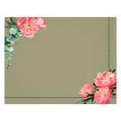 Lugar Americano de Tecido Sarja Impermeável Peonia 45x35cm Lugar Americano de Tecido Sarja Impermeável Peonia 45x35cm