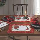 Lugar Americano Dohler Athenas Estampado 45x31cm Natal 107 - 4 Peças