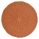 Lugar Americano Em Rattan Sintético Enfeite Decorativo Mesa Apoio Prato 38cm Redondo