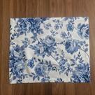 Lugar Americano Floral Azul Retangular