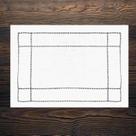 Lugar Americano Ponto-Ajour PoliBambu Branco 35X50Cm Rafimex