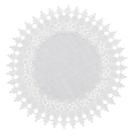 Lugar Americano Redondo Premium Bordado Califórnia Branco Jolitex