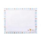 Lugar Americano Retangular Feliz Pascoa 48x35 Azul Branco e Borda Xadrez para decoração de Mesa Lugar Americano Retangular Feliz Pascoa 48x35 Azul Branco e Borda Xadrez para decoração de Mesa