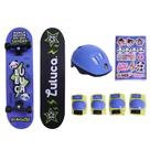 Luluca Skate Com Acessórios Nunca Desista - Fun Divirta-se Luluca Skate Com Acessórios Nunca Desista - Fun Divirta-se