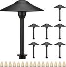 Lumina Lighting Landscape Lights 4W 12V Warm White, pacote com 8 Lumina Lighting Landscape Lights 4W 12V Warm White, pacote com 8