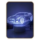 Luminária 3d Led 16 Cores Carro Esportivo Gt 36 Decoração Criativa