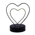 Luminária a Pilha Decorativa Coração de Led 15 x 9,5cm