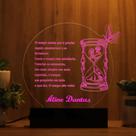 Luminária Abajur Ampulheta LED Rosa Luminária Abajur Ampulheta LED Rosa