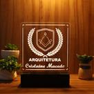Luminária Abajur Arquitetura LED Branco