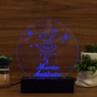 Luminária Abajur Bailarina LED Azul Luminária Abajur Bailarina LED Azul