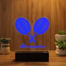 Luminária Abajur Beach Tennis LED Azul