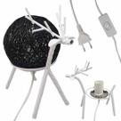 Luminaria Abajur Cervo Decoraçao Rena Natal Mesa Quarto Sala Recepçao Loja Casa Iluminaçao Nordica Moderna