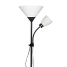 Luminária Abajur Chão duo floor pedestal Articulada Metal Lustre Coluna 1,72m