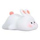 Luminária Abajur Coelho Silicone Infantil Touch Luz de Toque