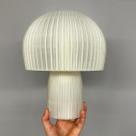 Luminária Abajur Cogumelo Bancone Translucida com Lâmpada 3000K Amarelo Quente E27 Bivolt