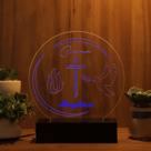 Luminária Abajur Crisma LED Azul Luminária Abajur Crisma LED Azul