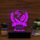 Luminária Abajur Curso de Biologia LED Rosa Luminária Abajur Curso de Biologia LED Rosa