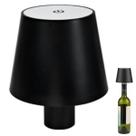 Luminaria Abajur de Garrafa Recarregavel Mesinha Decoraçao Quarto Sala Escrivaninha Estante 3 Tons Ajsutavel Escritorio Casa Home Office