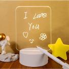 luminaria Abajur de mesa 3d recadinho decoração tela para recado anotações