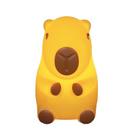Luminária Abajur De Mesa Capivara Baby Infantil Menina Menino Decorativa Casa Sala Quarto Escritório 3D Led Enfeite Rack Estante Criado Aparador Luxo