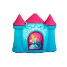 Luminária Abajur de Mesa Castelo Cinderela com LED Disney Azul Usare