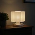 Luminária Abajur De Mesa Flora Design Orgânico Completa Lâmpada LED 9W 3000K Branco Quente Bivolt
