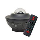 Luminária Abajur De Mesa Gira Projetor com Alto Falante Bluetooth Controle Remoto Galáxia Decorlaser