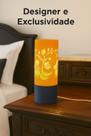 Luminária Abajur De Mesa Lampada Led Quarto Moderna