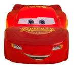 Luminária Abajur De Mesa McQueen Carros Vermelho Disney Infantil Usare 3D Led