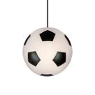 Luminária Abajur de Mesa Pendente Decorativa Bola Branco/Preto Usare