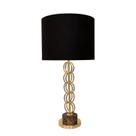 Luminária Abajur de Mesa Vêneto 1XE27 40W 18x57,5cm Bella Iluminação Colorido/Dourado/Marrom Luminária Abajur de Mesa Vêneto 1XE27 40W 18x57,5cm Bella Iluminação Colorido/Dourado/Marrom