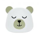 Luminária Abajur Decor Urso Branco 28 x 14 x 26cm Decorfun