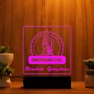 Luminária Abajur Engenharia Civil Formatura LED Rosa Luminária Abajur Engenharia Civil Formatura LED Rosa