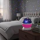 Luminária Abajur Estrela Giratório Projetor Colorido Rosa Luminária Abajur Estrela Giratório Projetor Colorido Rosa
