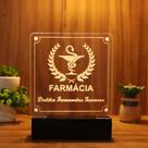 Luminária Abajur Farmacia LED Amarelo