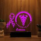 Luminária Abajur Fisoterapia no Autismo LED Rosa