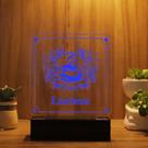 Luminária Abajur Formatura Enfermagem LED Azul Luminária Abajur Formatura Enfermagem LED Azul