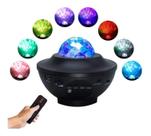 Luminária Abajur Gira Projetor Galaxia Musica Bluetooth Usb