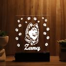 Luminária Abajur Husky LED Branco