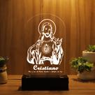Luminária Abajur Jesus LED Branco