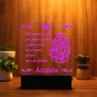 Luminária Abajur Livros LED Rosa Luminária Abajur Livros LED Rosa