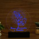 Luminária Abajur Mãos Juntas Rezando LED Azul