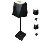 Luminaria Abajur Mesa 3 Tons LED Bateria Recarregavel USB Casa Quarto Sala Mesa Trabalho Recepçao Escritorio Decoraçao Moderna Iluminaçao