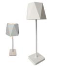 Luminaria Abajur Mesa 3 Tons Led Bateria Recarregavel USB Casa Trabalho Quarto Cabeceira Sala Escritorio Recepçao Moderno Iluminaçao Decoraçao