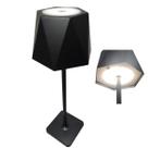 Luminaria Abajur Mesa Led 3 Tons USB Bateria Recarregavel Casa Sala Quarto Trabalho Recepçao Escritorio Decorativo Iluminaçao Moderna