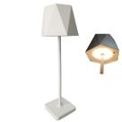Luminaria Abajur Mesa LED 3 Tons USB Bateria Recarregavel Iluminaçao Casa Quarto Sala Mesa Trabalho Recepçao Escritorio Decoraçao Moderna